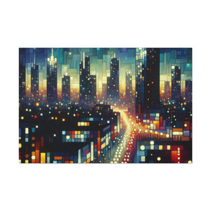 "Nightscape Luminescence" - Canvas