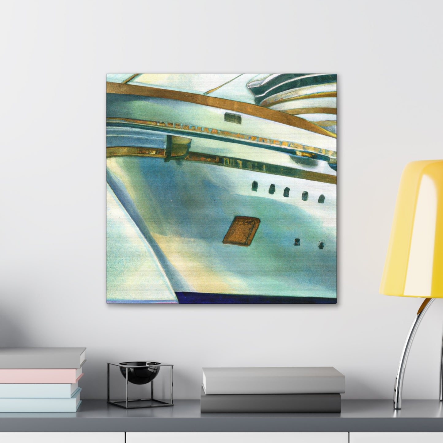 "Cruising on Luxury Ship" - Canvas