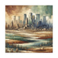 "Industrial Enchantment: Minneapolis" - Canvas