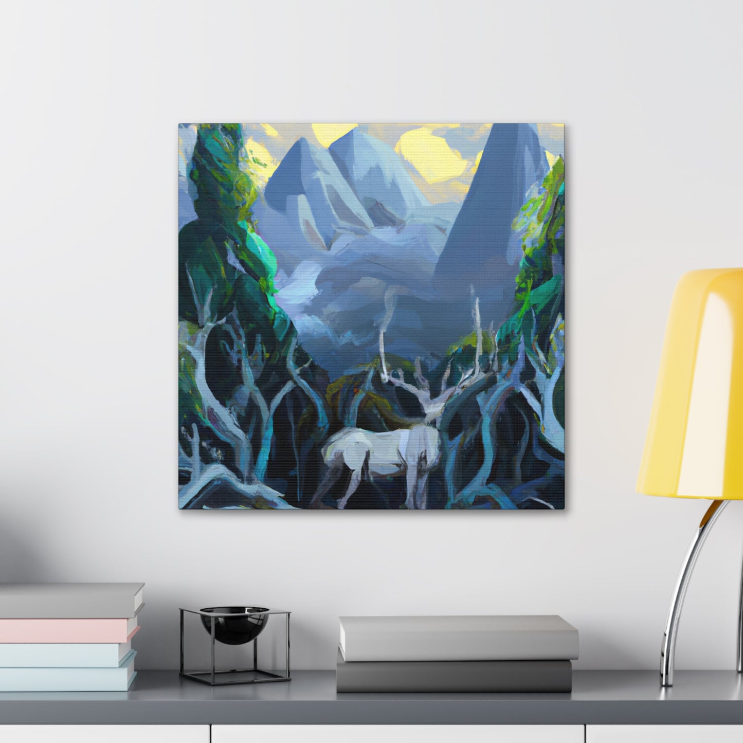 Deer in Monochrome. - Canvas