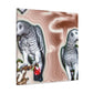 African Greys Abound - Canvas