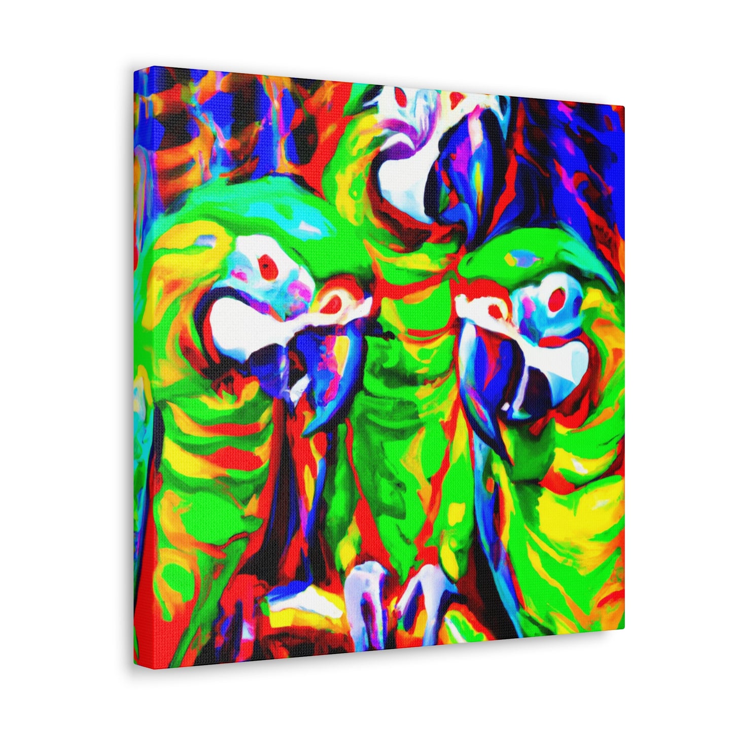 Parrots of the Amazon - Canvas