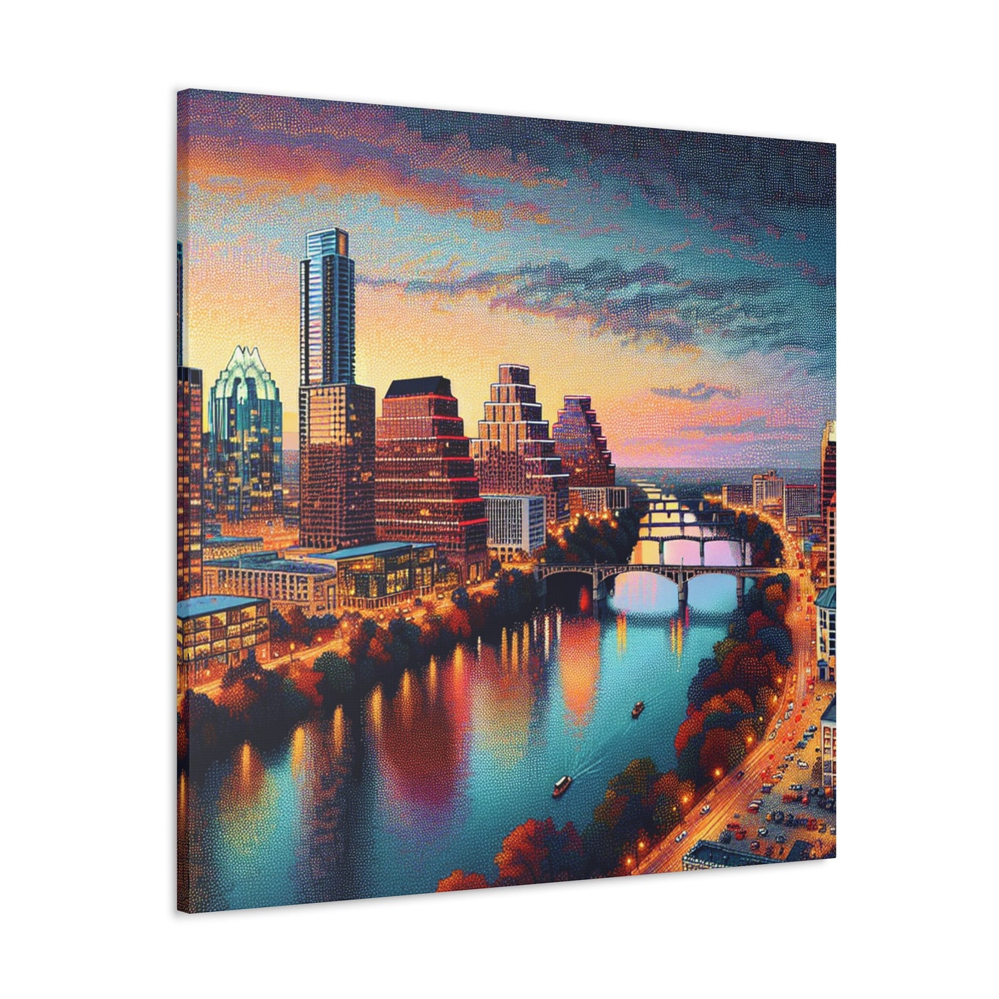 "Lone Star Dotted Dreams" - Canvas