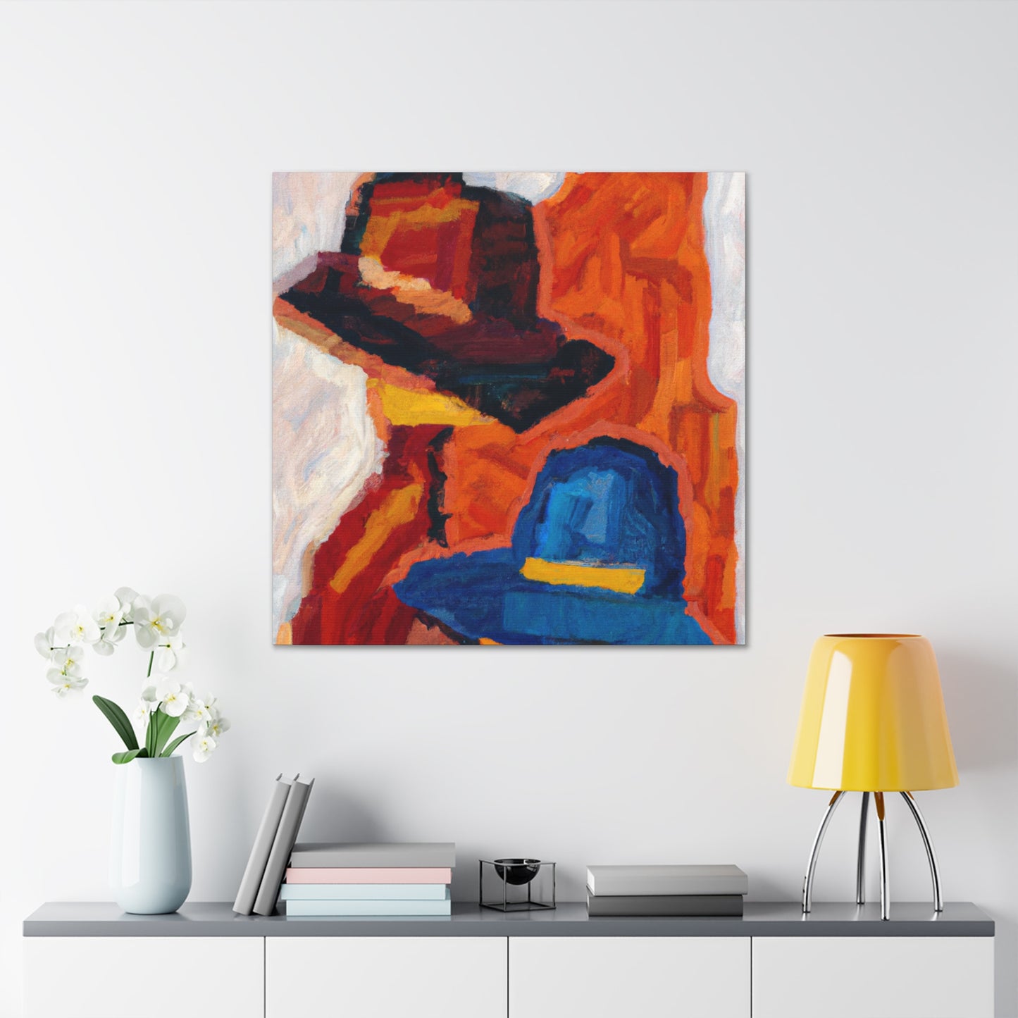 Cowboy Hat Sunset Glow - Canvas