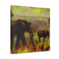 "Elephant in the Clouds" - Canvas