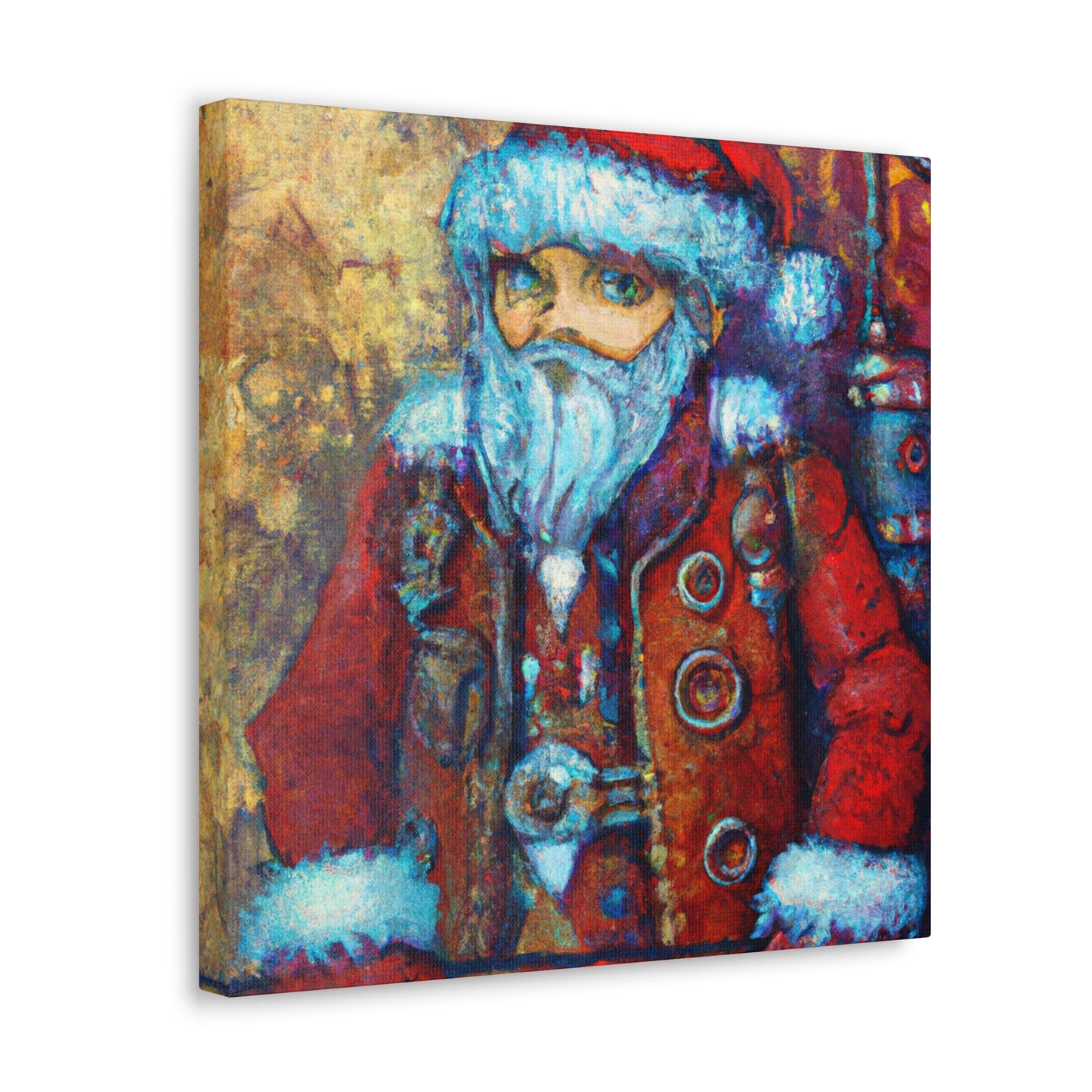 "Santa in Steampunk Magic" - Canvas