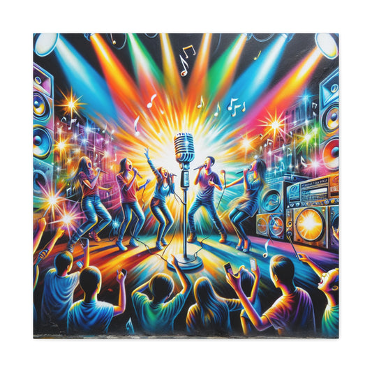 "Melodies of Urban Nights" - Canvas