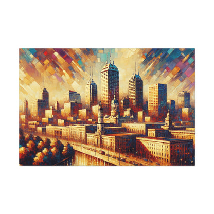 "Serene Hymn of Indianapolis" - Canvas