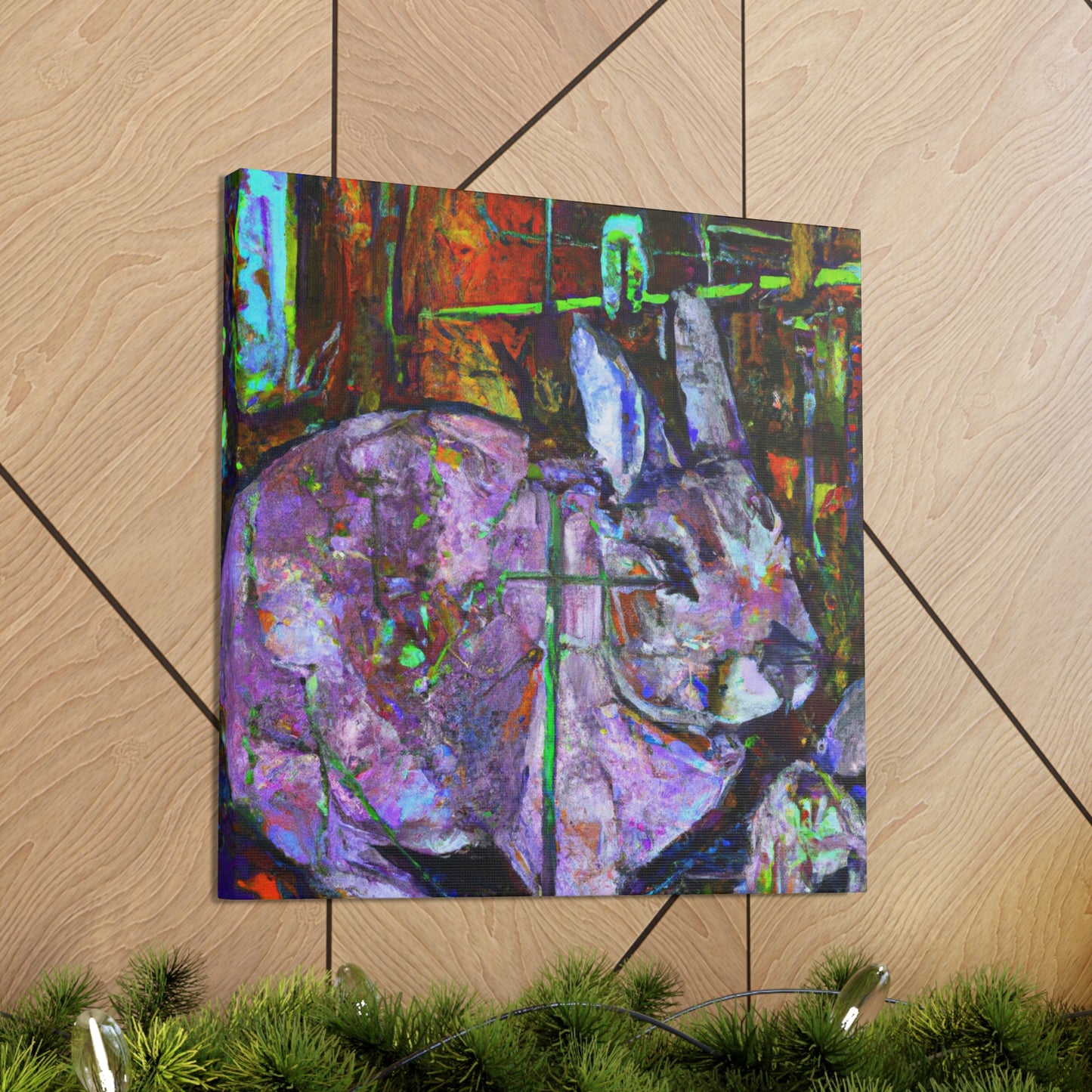 "Rabbit in Impressionism" - Canvas