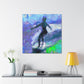 Surfers on Wave Crest - Canvas