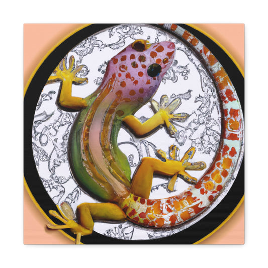 "Gecko's Art Nouveau" - Canvas