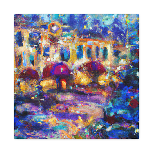 Urban Nightscape Scene - Canvas