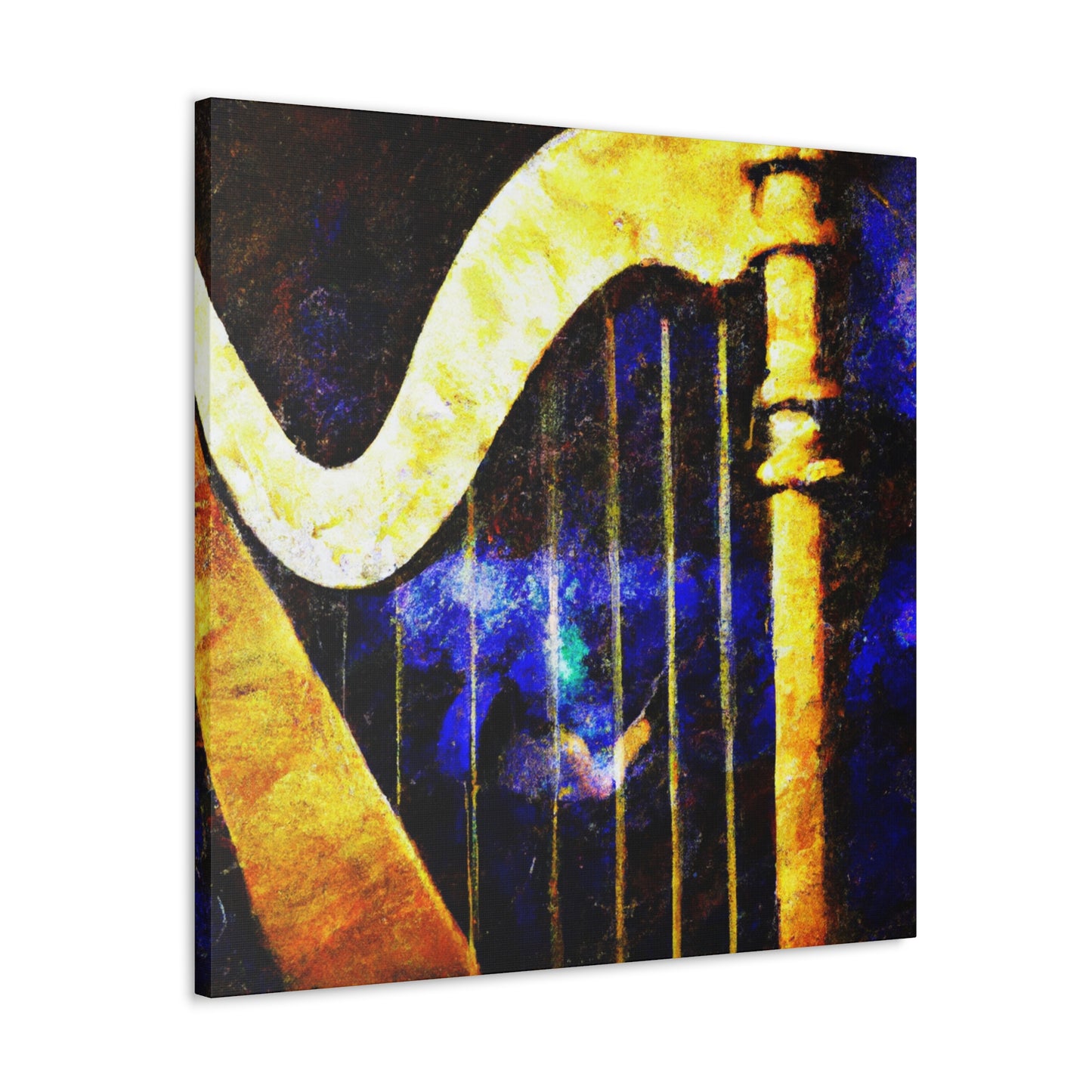 Harp Symphony in Blue - Canvas