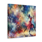 Rhythmic Twirls of Grace - Canvas