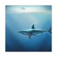 Sharks in Abstracted Light - Canvas