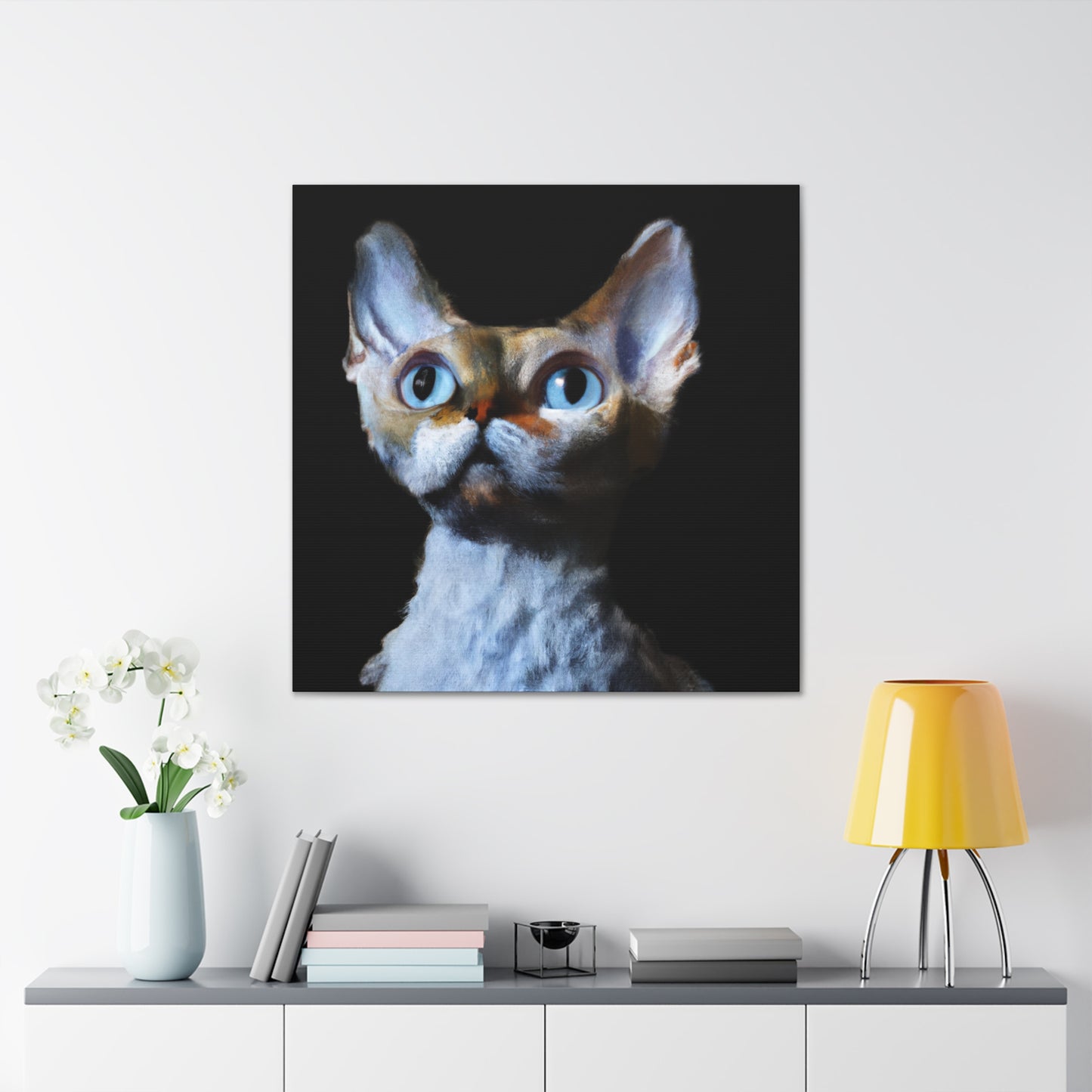 "Kitty's Friendly Expression" - Canvas