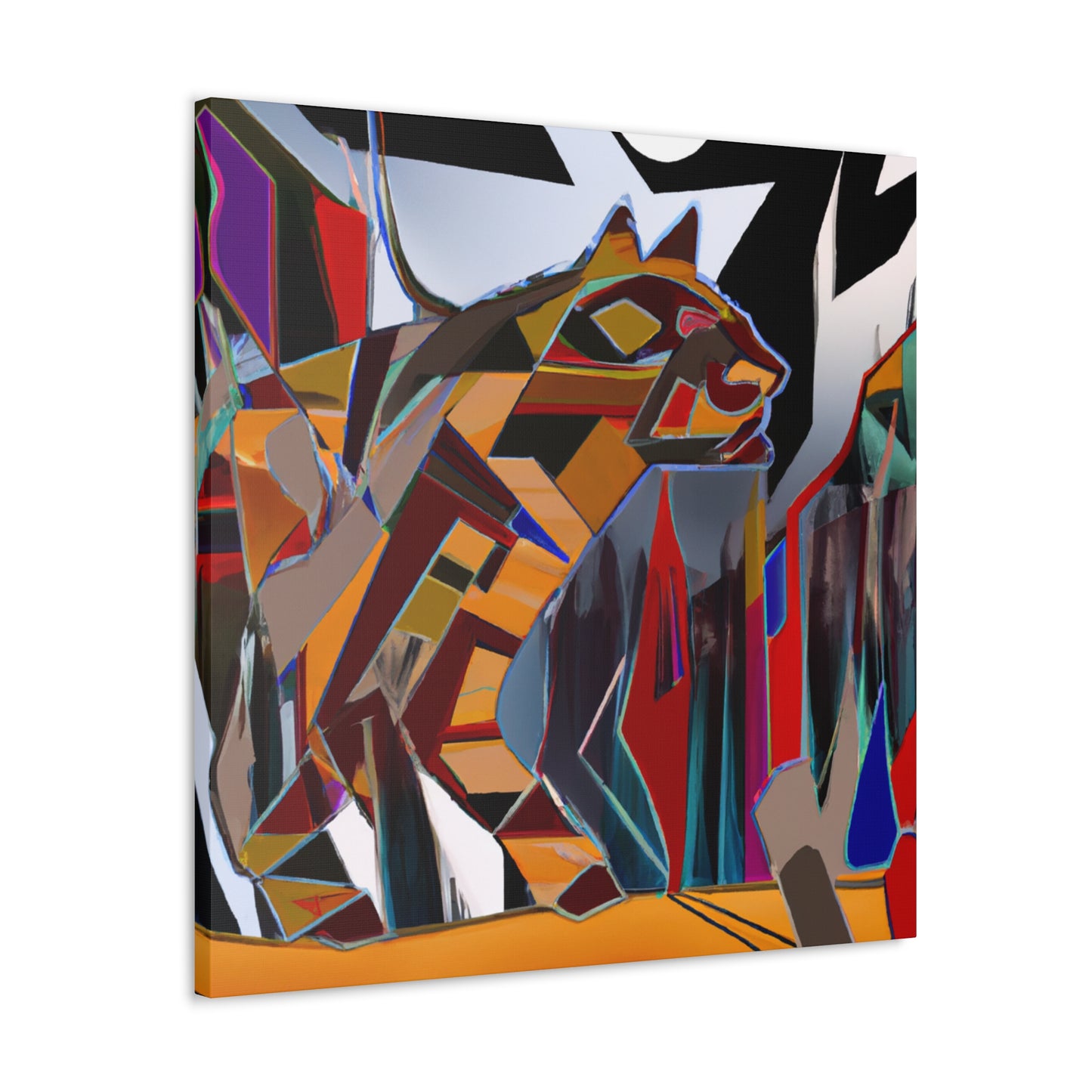 Bobcat in Expressionism - Canvas