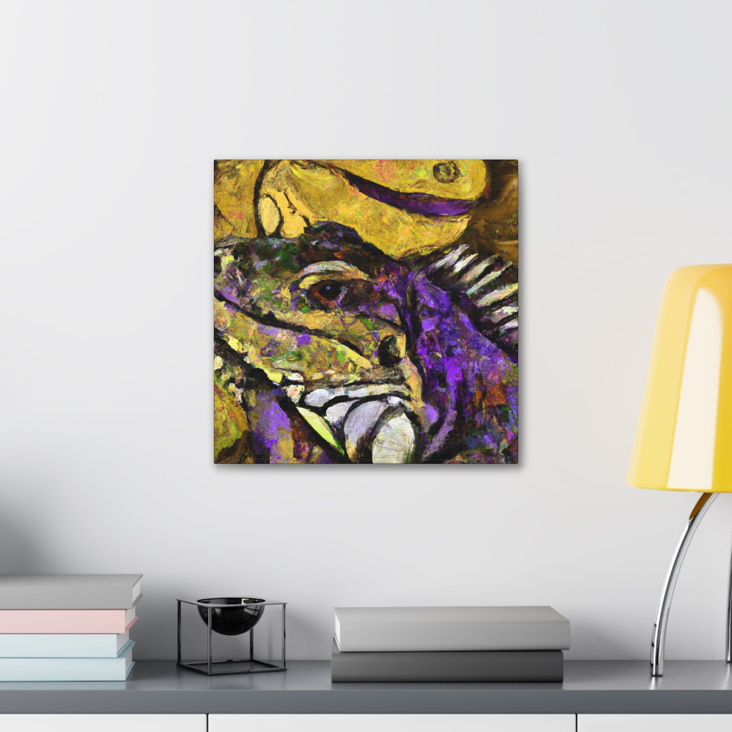 "Iguanas Amongst Chaos" - Canvas