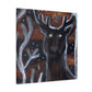 Reindeer in Abstraction - Canvas