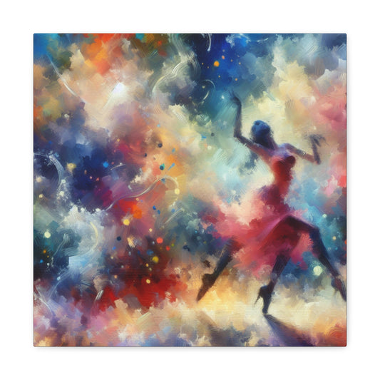 Rhythmic Twirls of Grace - Canvas