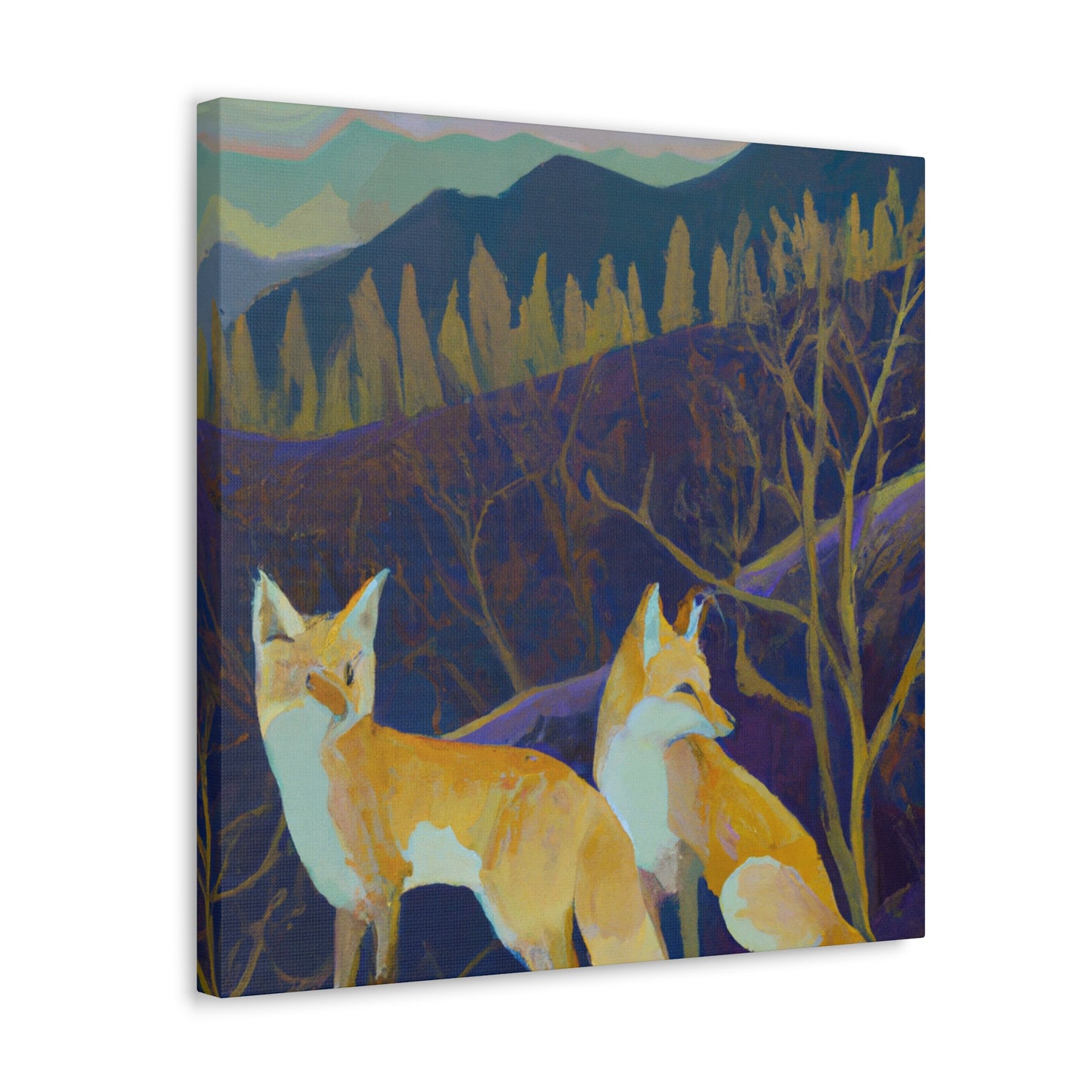 "Fox in Art Deco" - Canvas