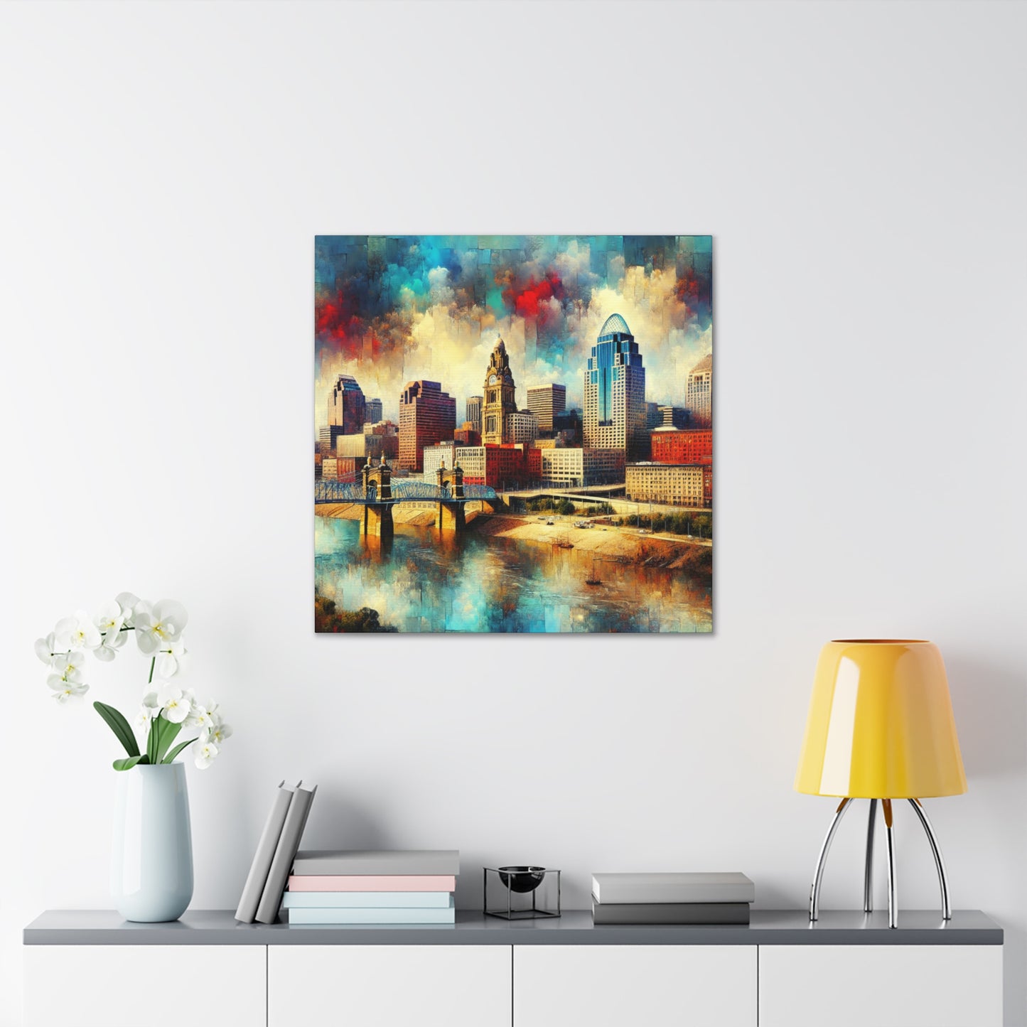 Concrete Dreams of Cincinnati - Canvas