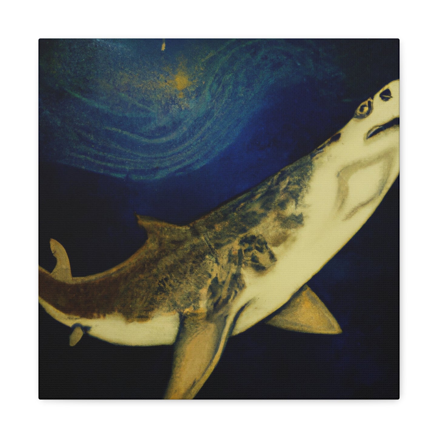 "Shark in Rococo Style" - Canvas