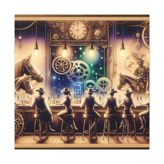 "Steamstock Saloon Serenade" - Canvas