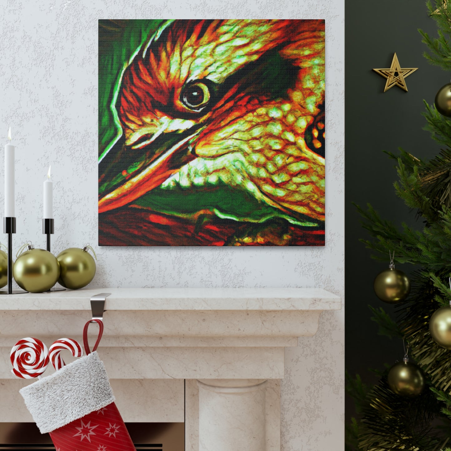 Kookaburra in Flight - Canvas