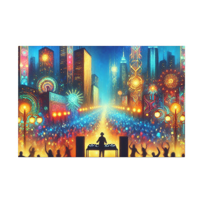 Euphoric Night Serenade - Canvas