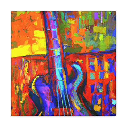 "Bass Guitar Visualized" - Canvas