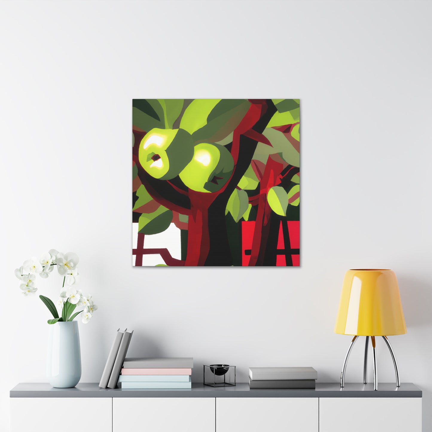 "Apple Tree Reflection: Deco" - Canvas