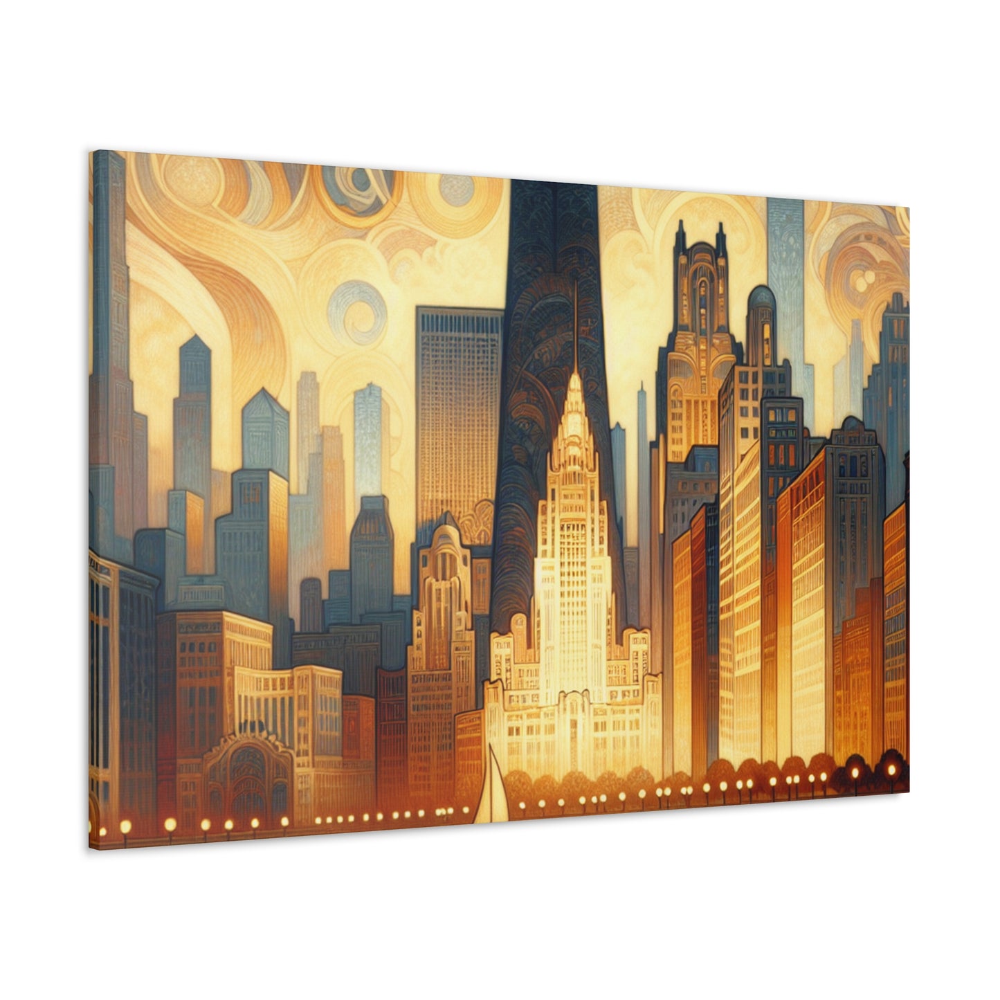 "Enchanted Urban Elegance" - Canvas