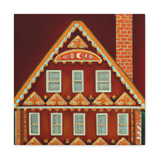 "Gingerbread Castle Visions" - Canvas