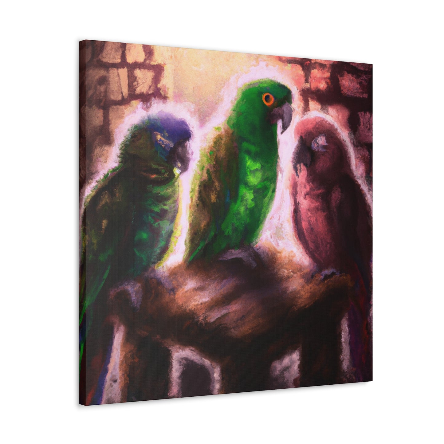 Parrots in Nebulae - Canvas