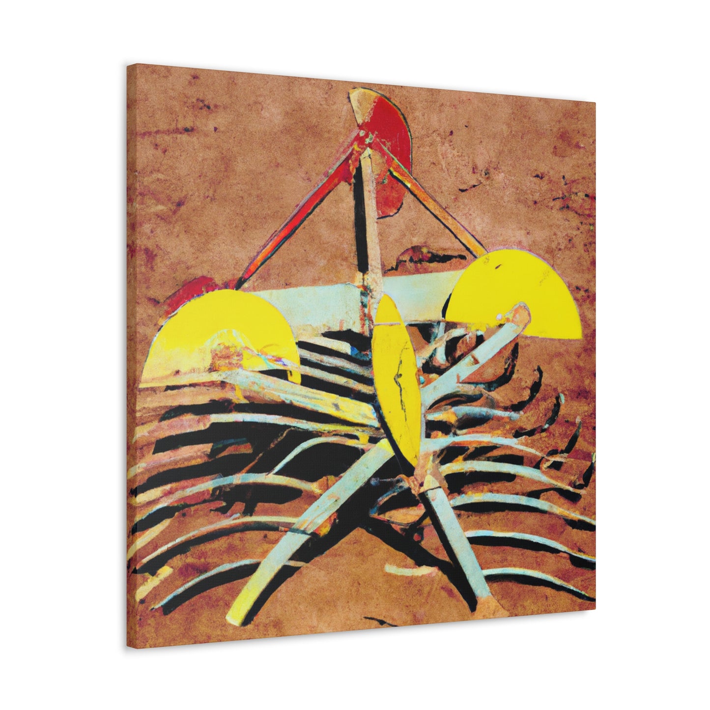 "Harnessing the Disc Harrow" - Canvas