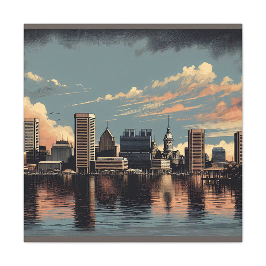 "Baltimore Blissful Harbor" - Canvas