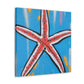 Vibrant Starfish Splendor - Canvas