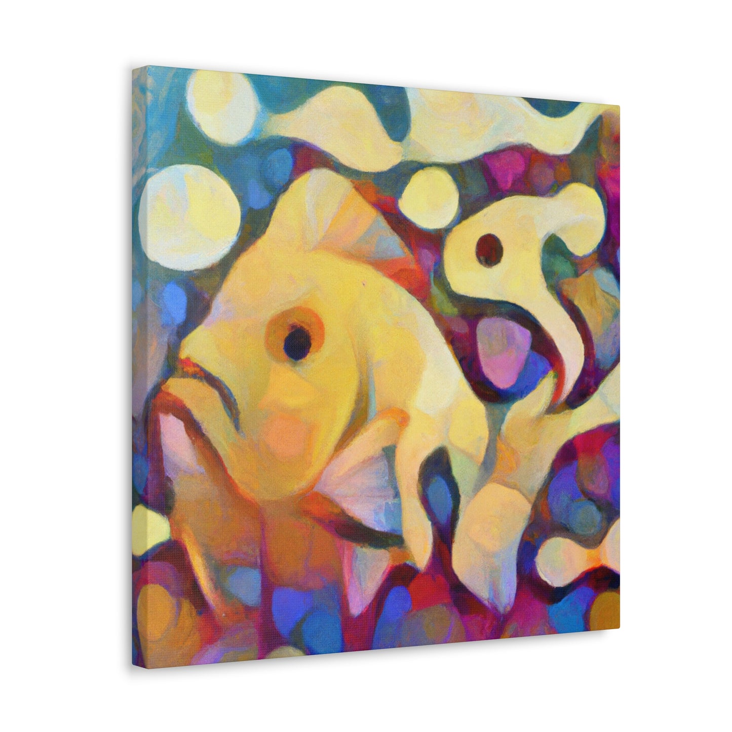 Serene Fish Painting - Canvas