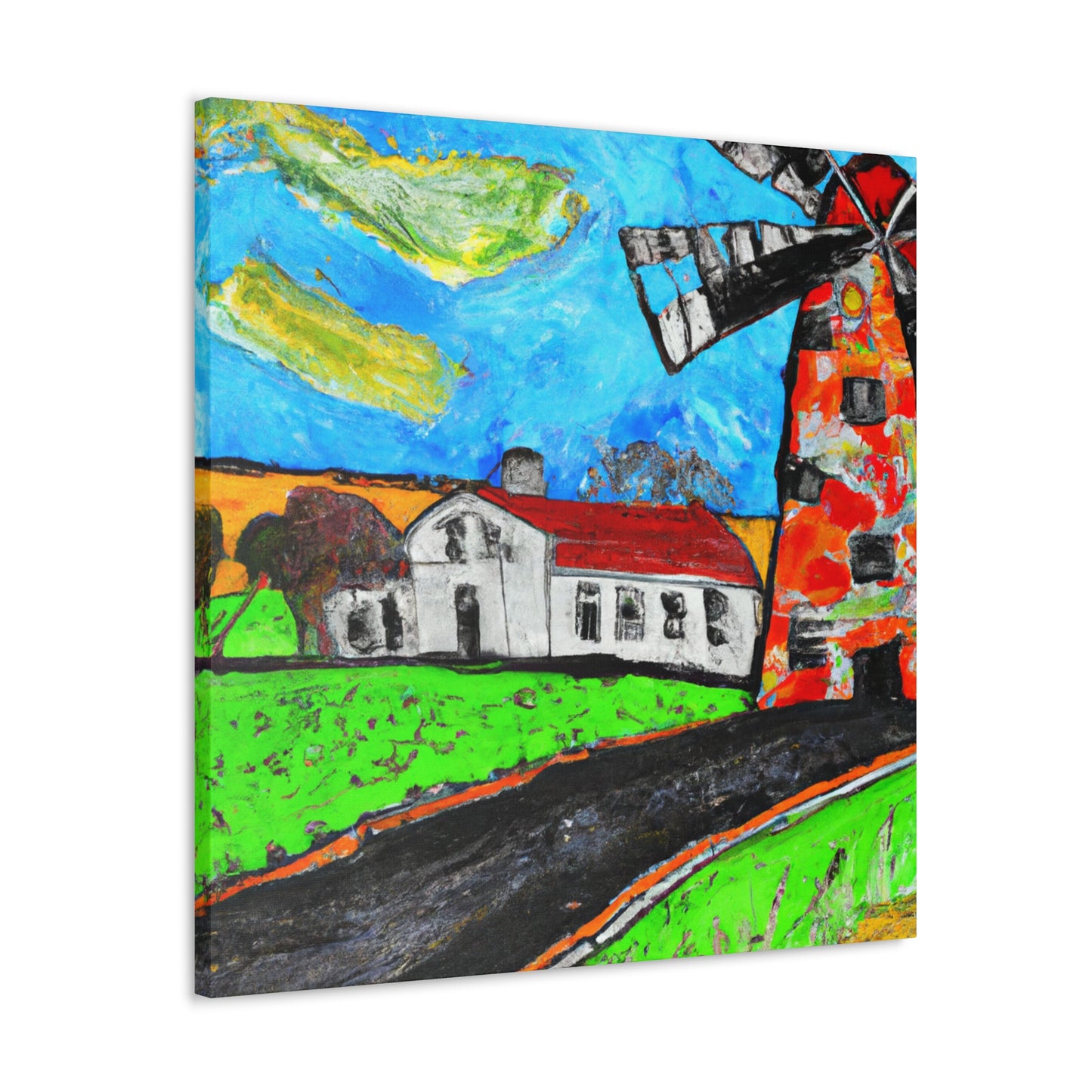 Windmills in Bloom - Canvas