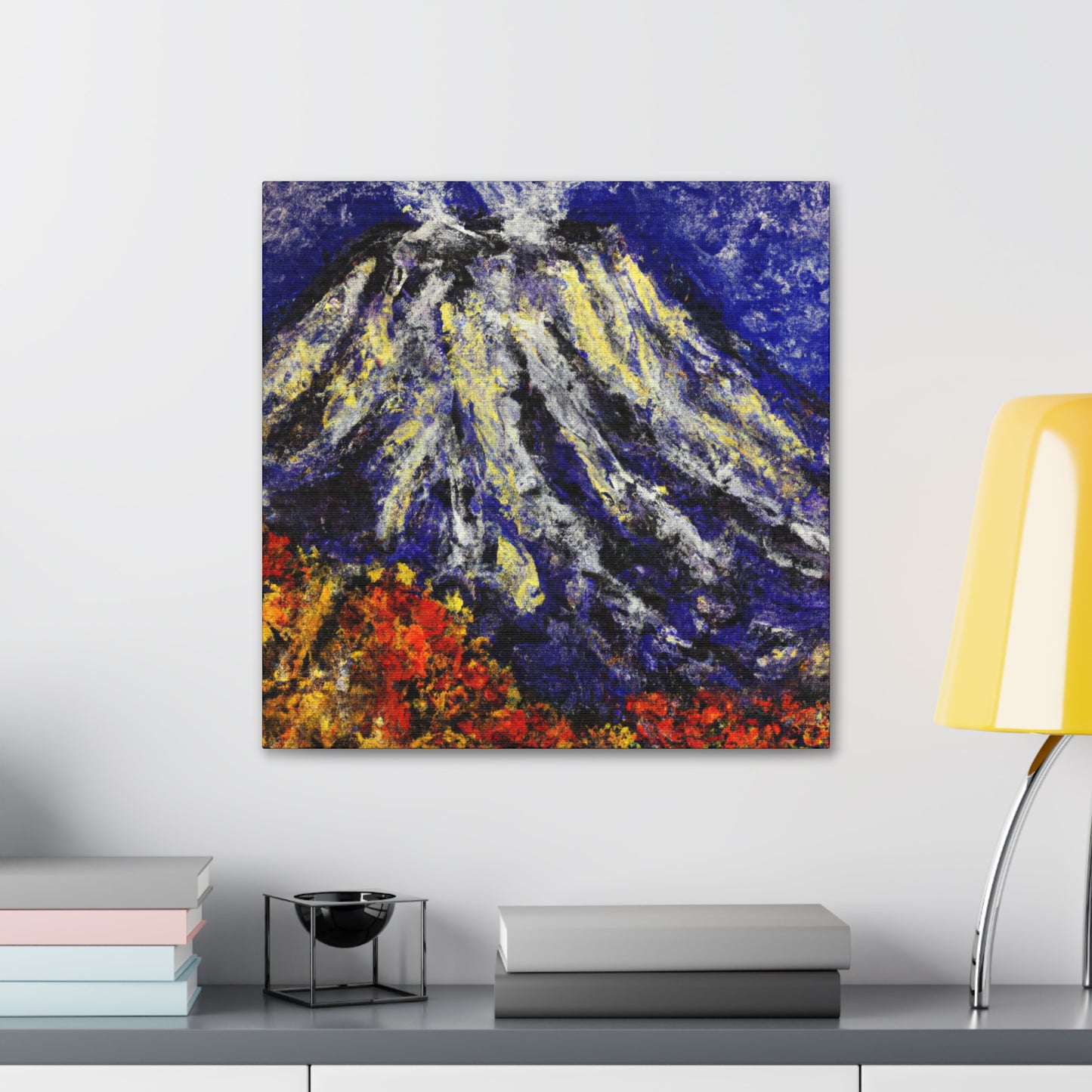 Volcano in Impressionism - Canvas