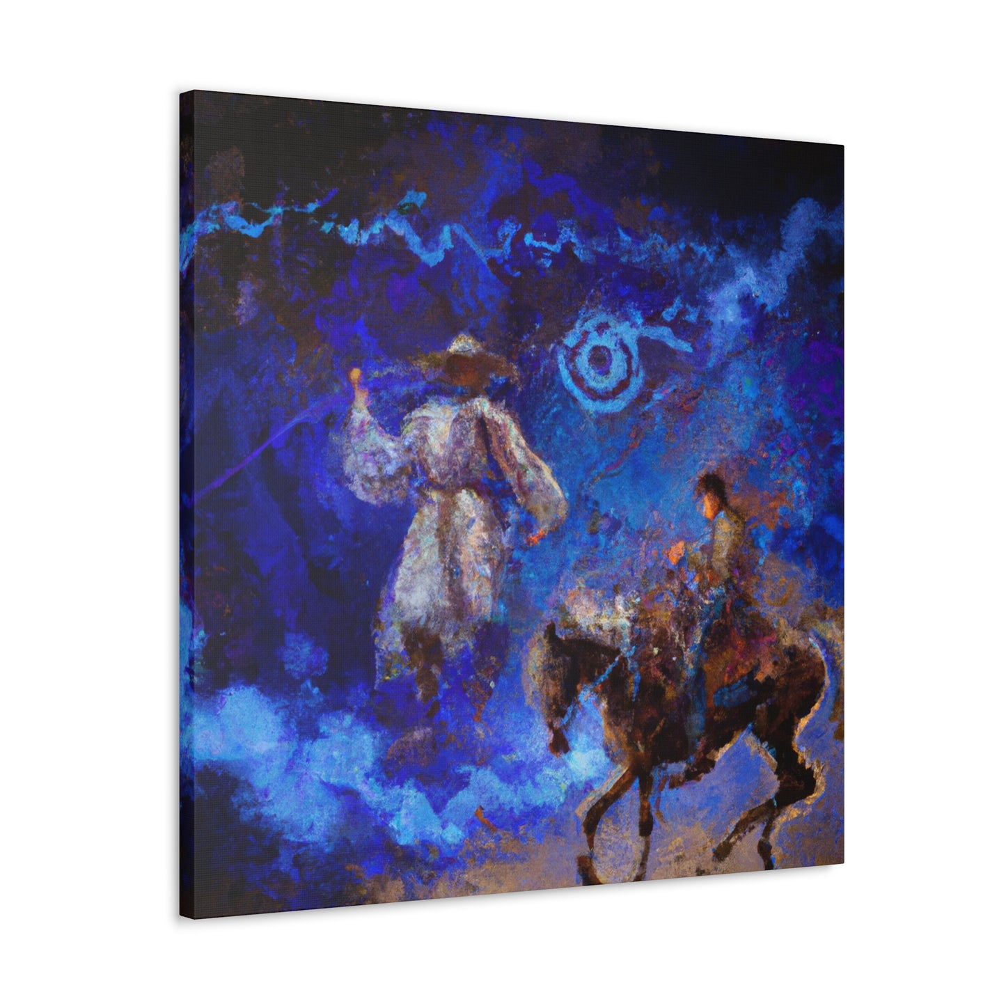 "Cowboy Wild West Ride" - Canvas