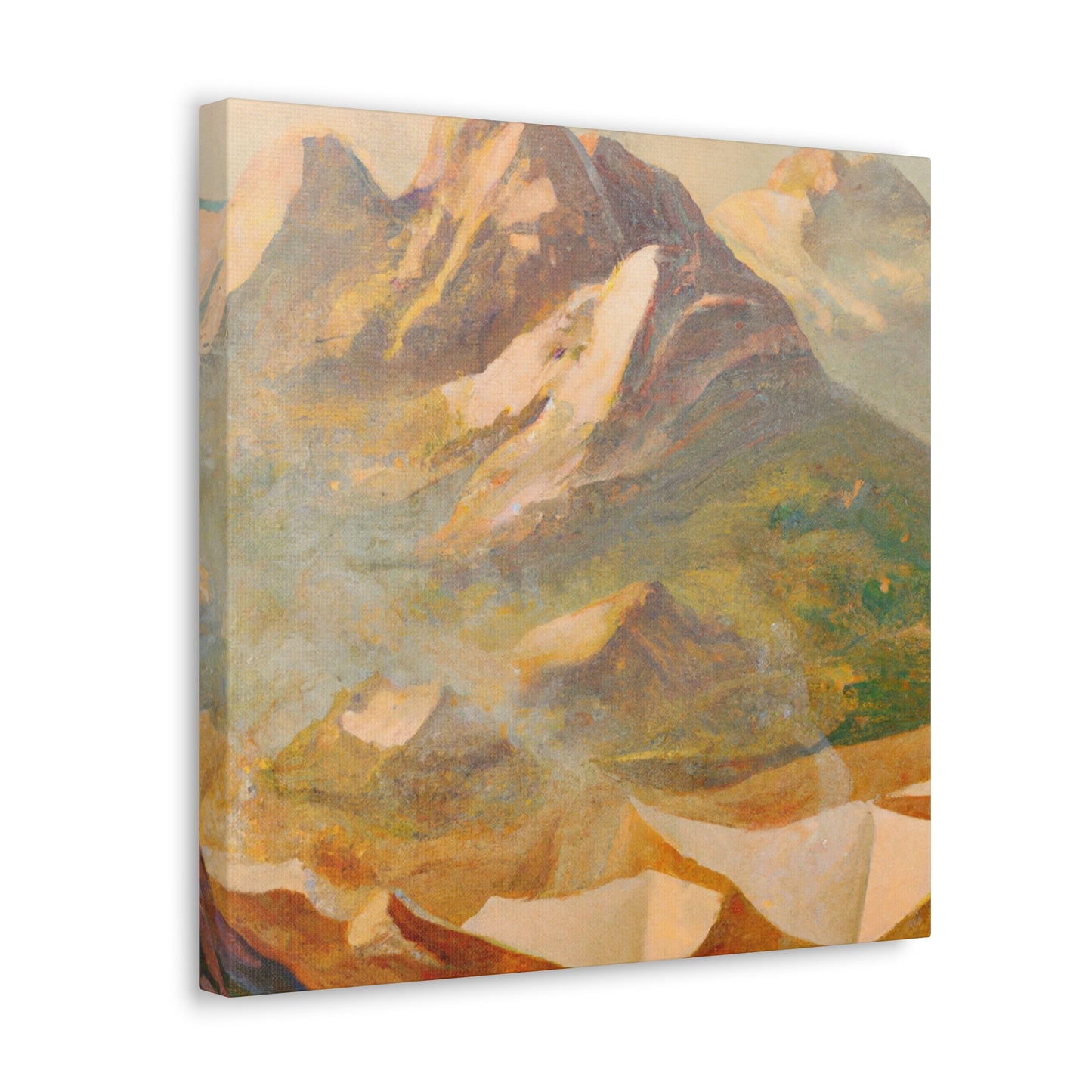 Majestic Mountain Vista - Canvas