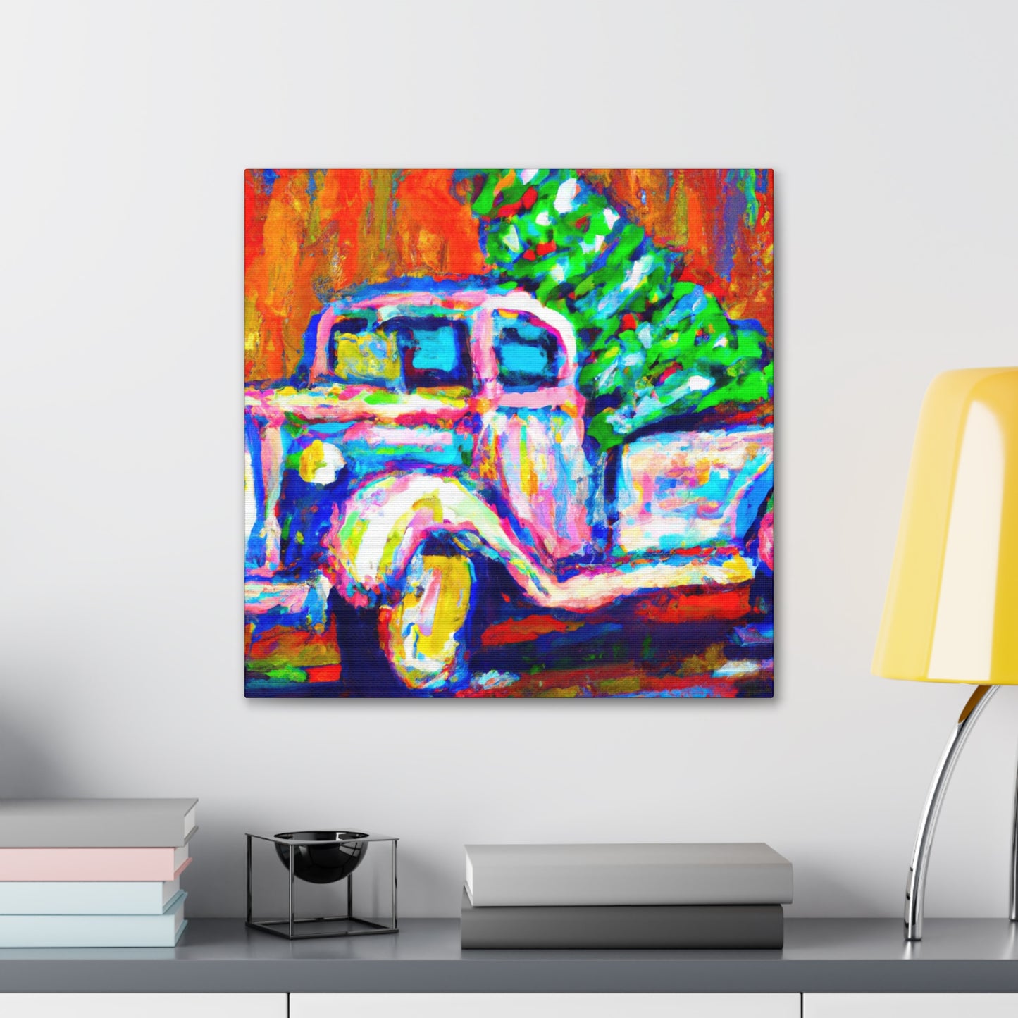 "Christmas Tree Fauvism Dream" - Canvas