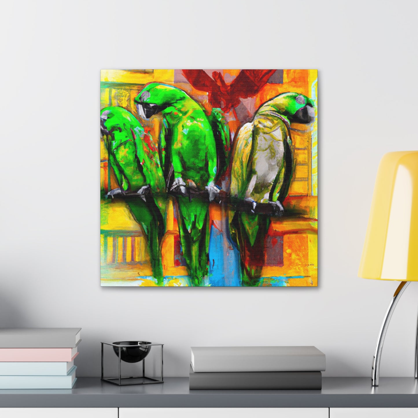 Parrots in Senegal - Canvas