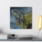 "Iguanas in Colorful Bloom" - Canvas