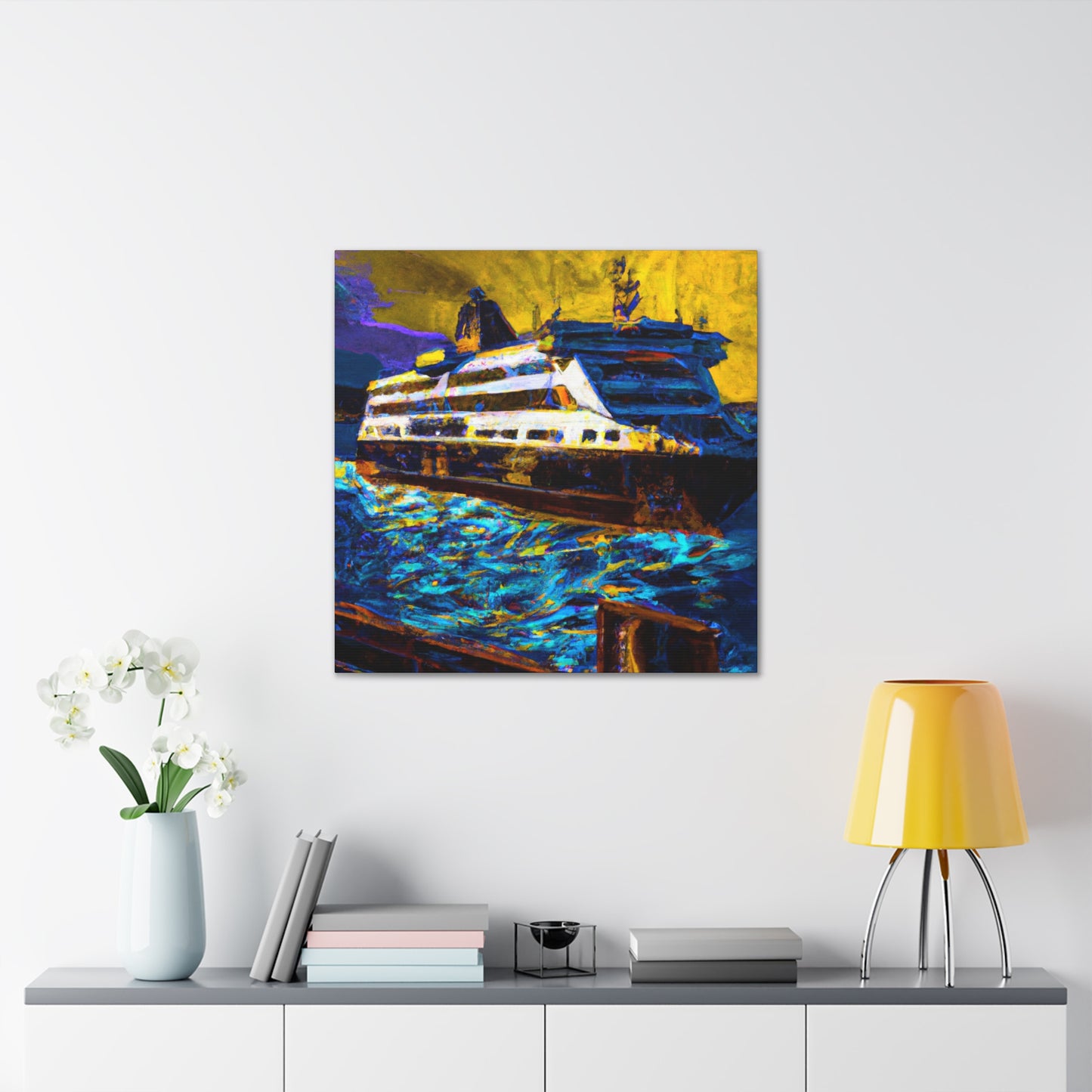 Ferry Through Time Art - Canvas