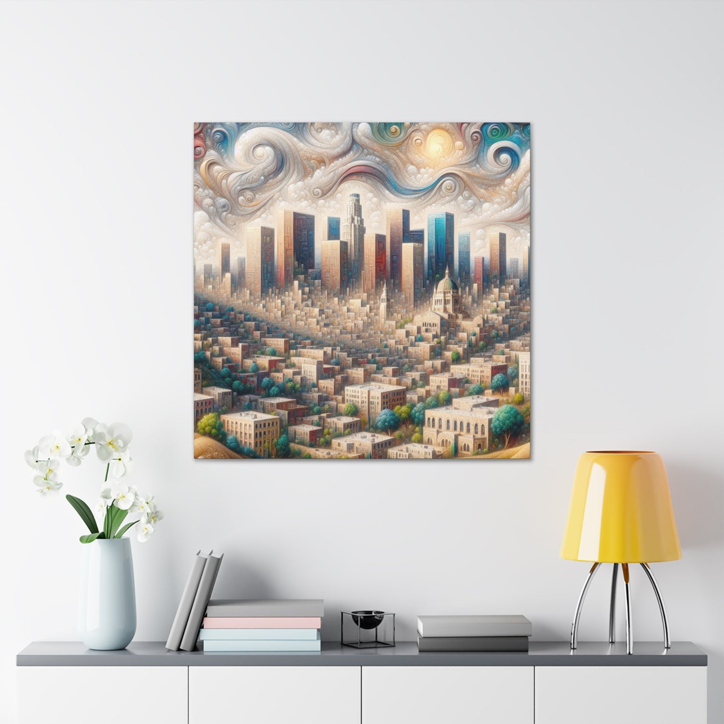 Golden Dreams of Angels - Canvas