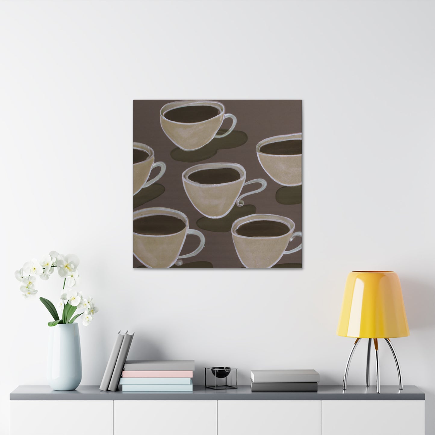 Tea Cup Symphony. - Canvas