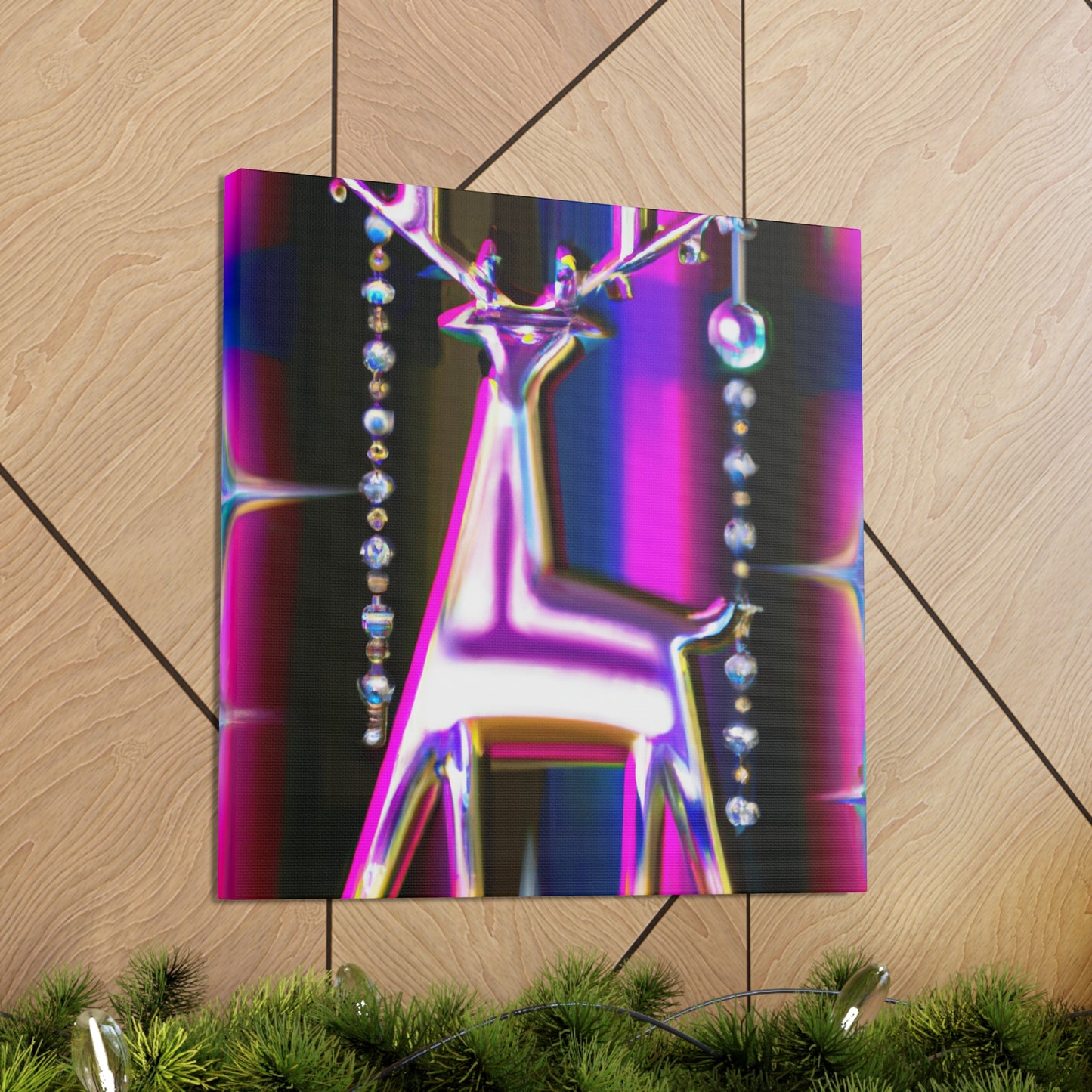 "Reindeer in Art Deco". - Canvas